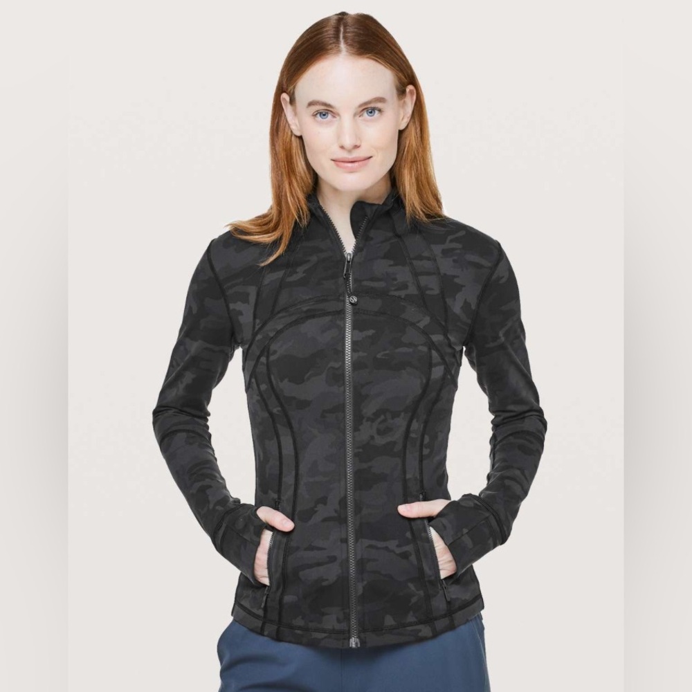 SOLD Lululemon Define Jacket in Incognito Camo Multi Grey Size 2 - Picture 1 of 5